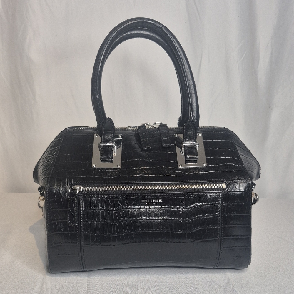 Henri Bendel New York The Satchel -Croco Satchel Handbag NWT - Picture 4 of 17